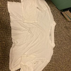 Pink long sleeve crop top. Worn once.